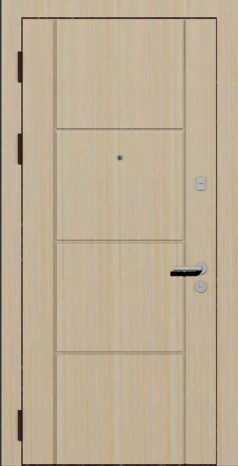 Дверные накладки со строгим дизайном беленый дуб